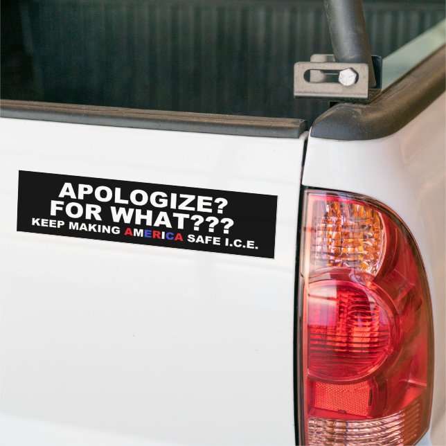Wofür entschuldigen? autoaufkleber (Auf Lkw)
