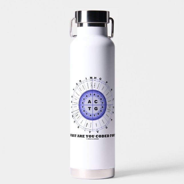 Wofür werden Sie programmiert? Amino Acid Wheel Trinkflasche (Vorne)