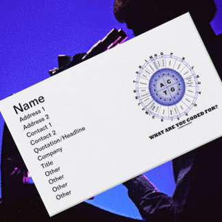 Wofür werden Sie programmiert? (Amino-Säurerad) Visitenkarte