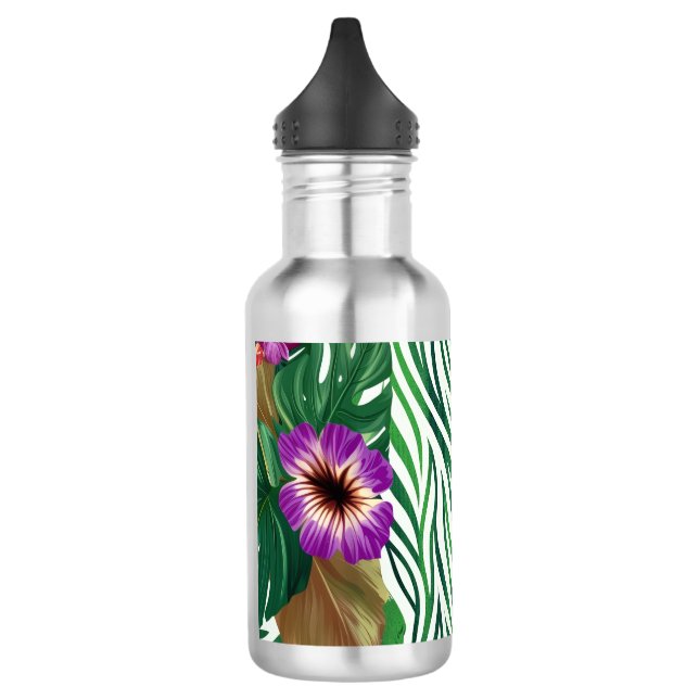 Wogende Dschungel-Harmonie Edelstahlflasche (Links)