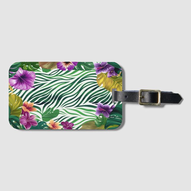 Wogende Dschungel-Harmonie Gepäckanhänger (Vorderseite (Horizontal))