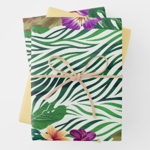 Wogende Dschungel-Harmonie Geschenkpapier Set
