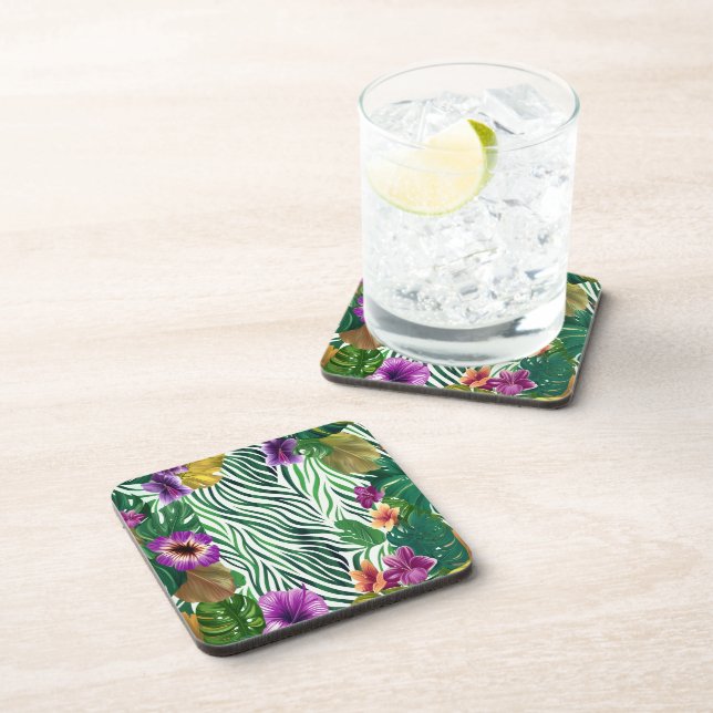 Wogende Dschungel-Harmonie Getränkeuntersetzer (Rechte Seite)