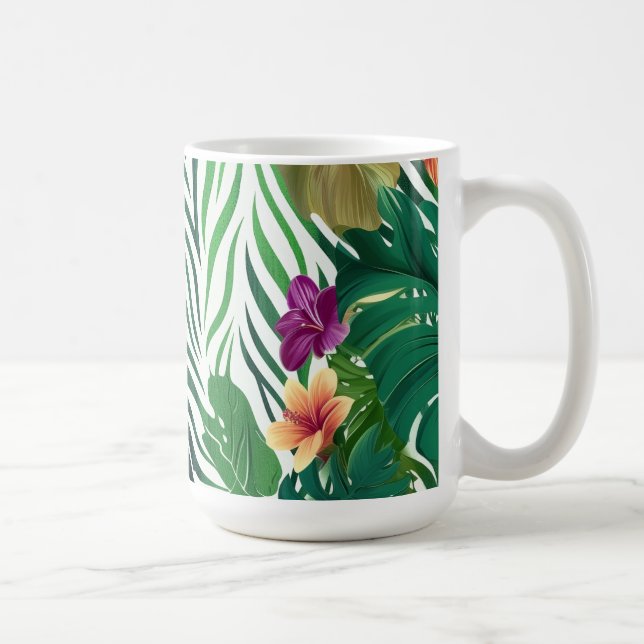 Wogende Dschungel-Harmonie Kaffeetasse (Rechts)