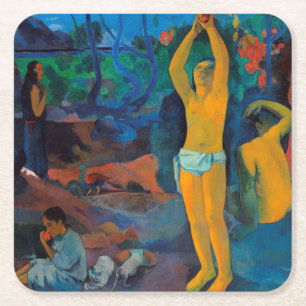 Woher kommen wir, Gauguin? Rechteckiger Pappuntersetzer