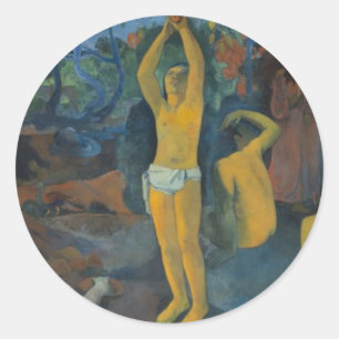 "Woher kommen wir?" - Paul Gauguin Aufkleber