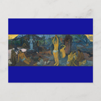 "Woher kommen wir?" - Paul Gauguin Postkarte