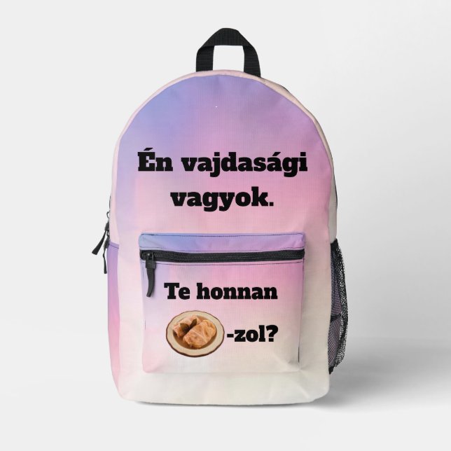 Woher kommst du? Rucksack (Vorderseite)