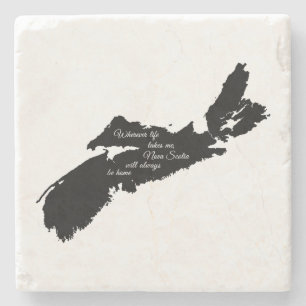 Wohin auch immer - Nova Scotia wird immer Zuhause  Steinuntersetzer