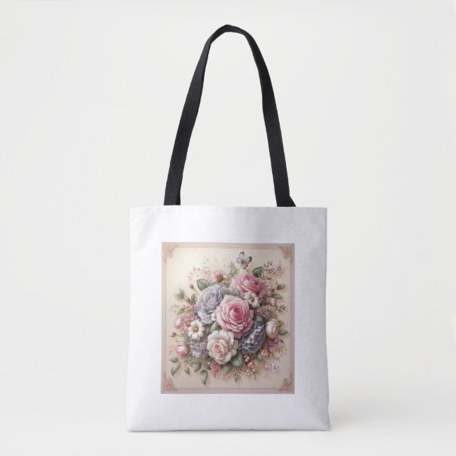 Wohin auch immer Sie gehen: Blumenmuster-Tasche (Vorderseite)