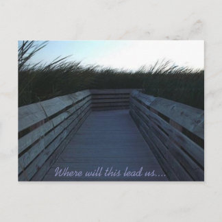 Wohin führt uns das? postkarte