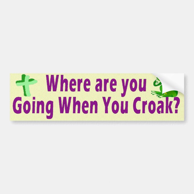 Wohin gehen Sie? Autoaufkleber (Vorne)