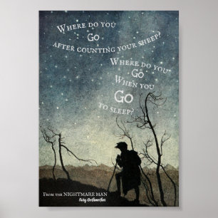 Wohin gehst du? Illustration von Arthur Rackham Poster