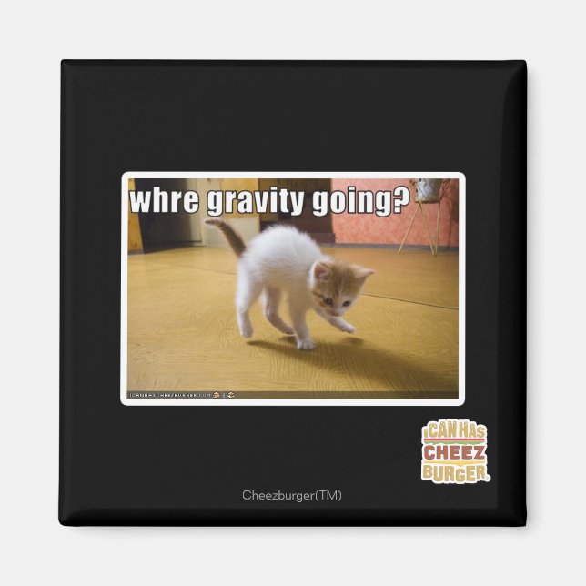 Wohin geht die Schwerkraft? Magnet (Vorne)