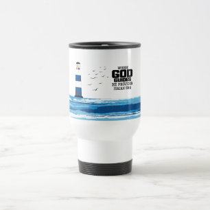 Wohin Gott führt er Reisemugge bereitstellt Reisebecher