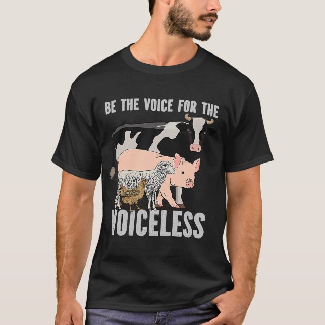 Wohlergehen ist die Stimme für den Veganen, sprach T-Shirt (Vorderseite)