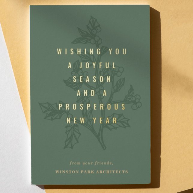 Wohlhabende Branchen Unternehmen Folien Feiertagskarte (Von Creator hochgeladen)