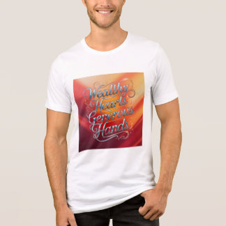 Wohlhabende Herzen großzügige Hände Tri-Blend Shirt