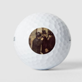 Wohlhabende Männer an der Börse (von Edgar Degas) Golfball