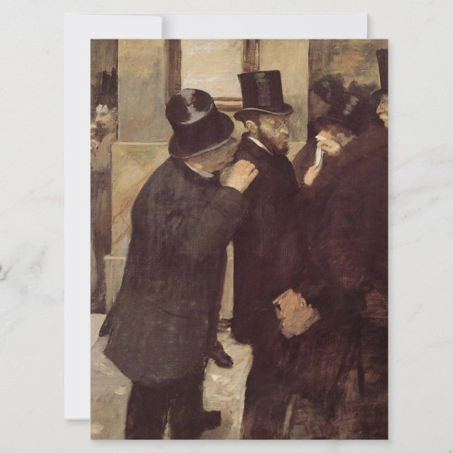 Wohlhabende Männer an der Börse (von Edgar Degas) Karte (Vorderseite)