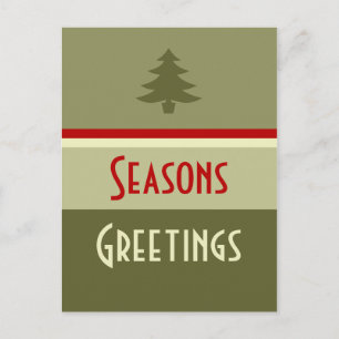 wohlhabender Urlaub Feiertagspostkarte