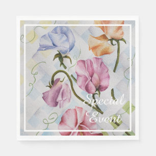 WOHLRIECHENDES PLATTERBSEN-MONOGRAMM-PARTY SERVIETTE