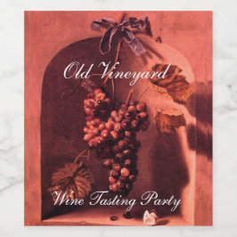 WOHLSTAND DER SAISON-FRÜCHTE / TRUPPEN , BLAUER BO WEINETIKETT