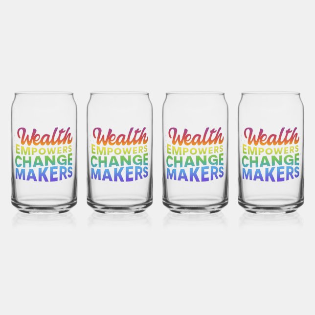 Wohlstand stärkt dosenglas (Vorderseite)