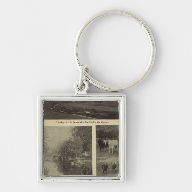 Wohlstand, viel in Oregon Schlüsselanhänger (Vorne)