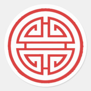 Wohlstandaufkleber Runder Aufkleber