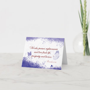 Wohlstands-Schmetterling Notecard Karte