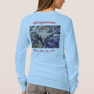 Wohltätige Wingwoman Langarmshirt - Damen T-Shirt
