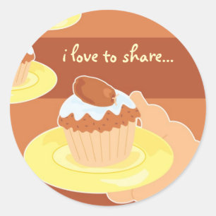 Wohltätigkeit Concept-1 Runder Aufkleber