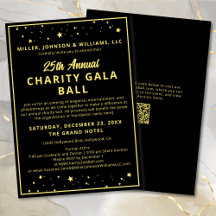 Wohltätigkeit Fundraiser Gala Event Elegantes Schw