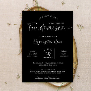 Wohltätigkeit Fundraiser-Logo Minimalistisch Schwa Einladung