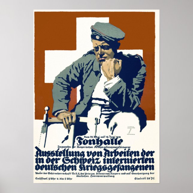 Wohltätigkeit für den deutschen Kriegsgefangenen1  Poster (Vorne)