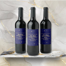 Wohltätigkeit Gala Ball Stille Auktion Elegantes b Weinetikett