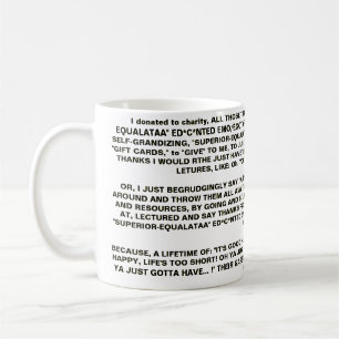 "WOHLTÄTIGKEIT" KAFFEETASSE