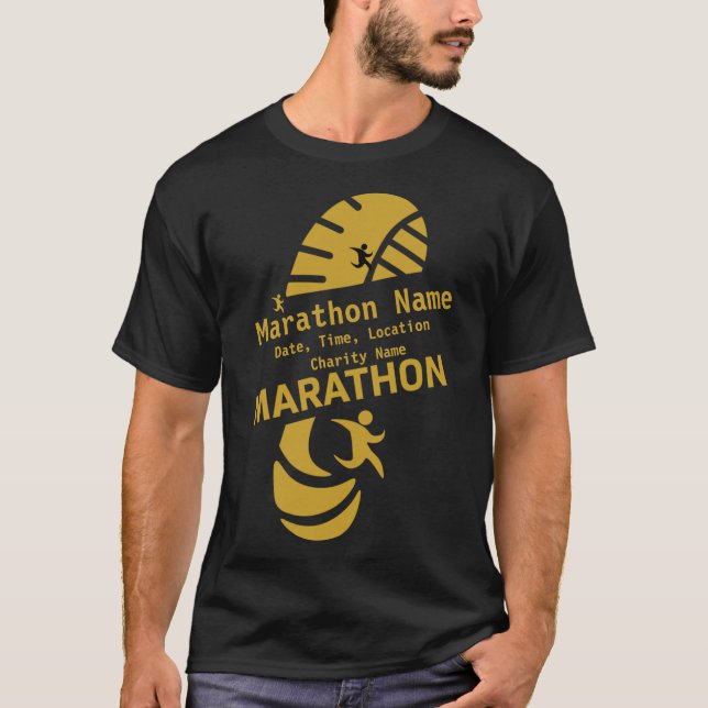 Wohltätigkeit Marathon Werbeartikel T-Shirt (Vorderseite)