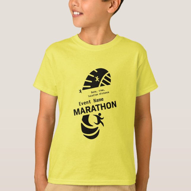 Wohltätigkeit Marathon Werbeveranstaltung Merch T  T-Shirt (Vorderseite)