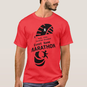 Wohltätigkeit Marathon Werbeveranstaltung Merch T T-Shirt