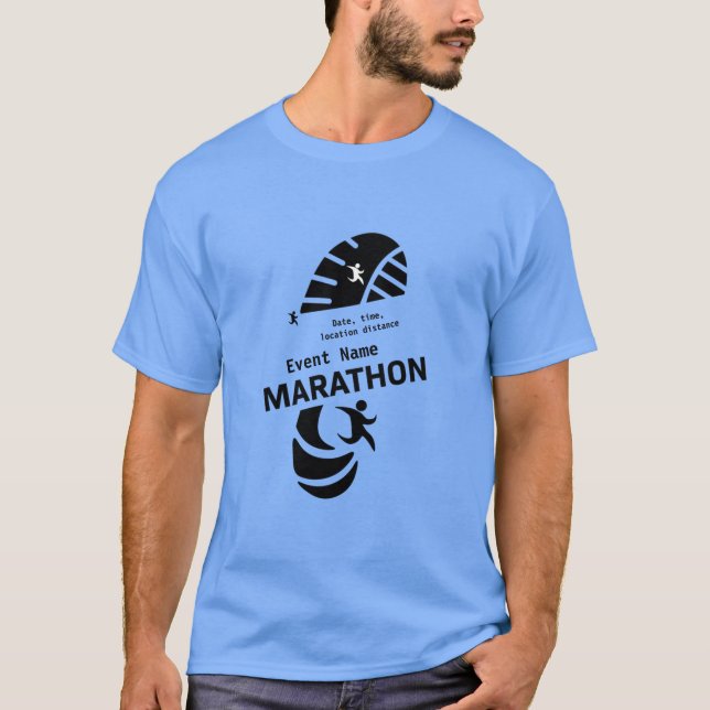 Wohltätigkeit Marathon Werbeveranstaltung Merch T  T-Shirt (Vorderseite)