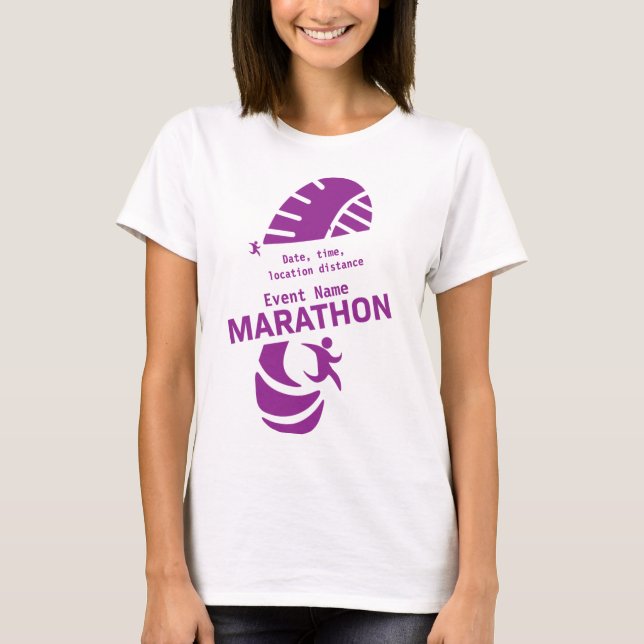 Wohltätigkeit Marathon Werbeveranstaltung Merch T  T-Shirt (Vorderseite)