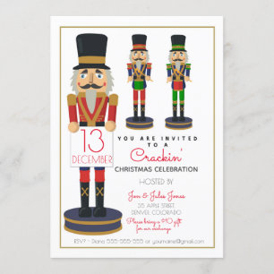 Wohltätigkeit nutcracker Weihnachtsspendenaktion P Einladung