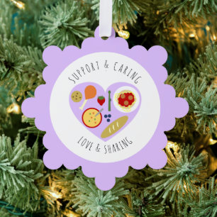 Wohltätigkeit-Organisation Ornament Karte