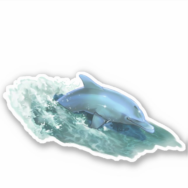 Wohltätigkeit Surfsticker für Dolphin Hurricane Re Aufkleber (Vorderseite)