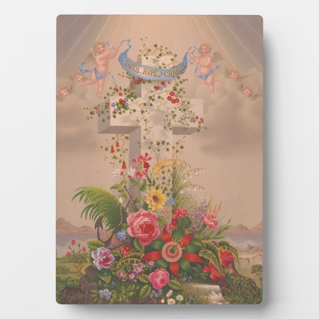 Wohltätigkeit und Blume der Hoffnung Fotoplatte (Vorderseite)