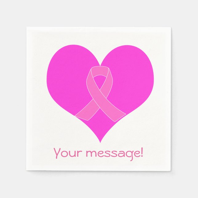 Wohltätigkeit von Herz- und Krebserkrankungen Serviette (Vorderseite)