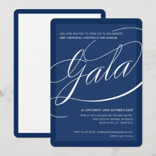 WOHLTÄTIGKEITSGALA elegante formelle Kalligrafie n Einladung