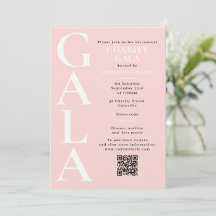 Wohltätigkeitsgala-Spendenveranstaltung QR-Code Ro Einladung
